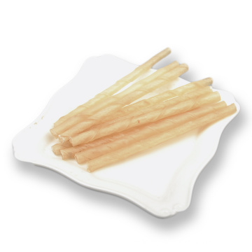 Dog chew natural beef rawhide twists sticks